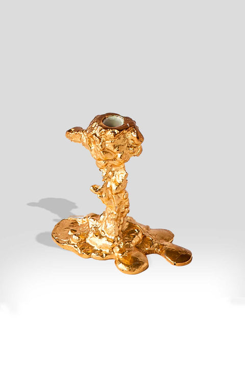 Drip Gold S Candle Holder