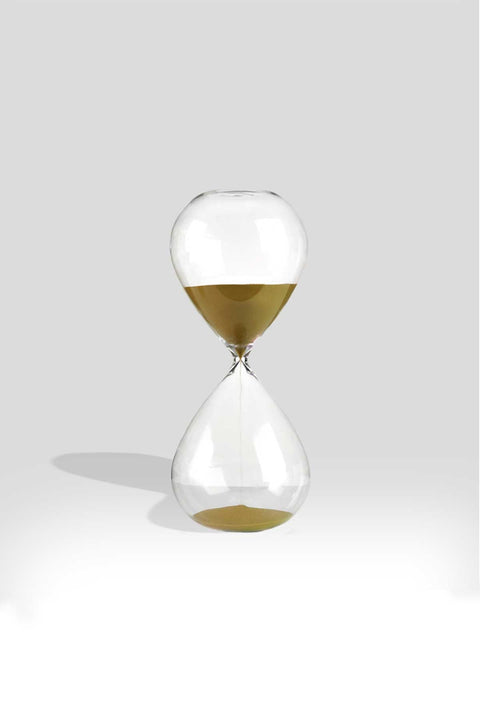 Escultura Sandglass Gold L