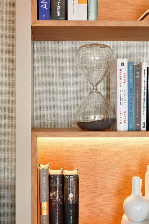 Escultura Sandglass Gold L