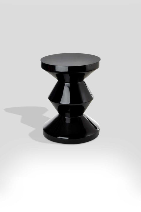 Taburete Zigzag Negro M