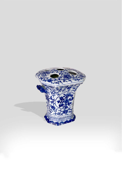 Portacepillos Xinflower Blue Porcelain