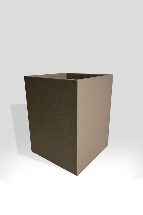Papelera Alfa Crema Leather