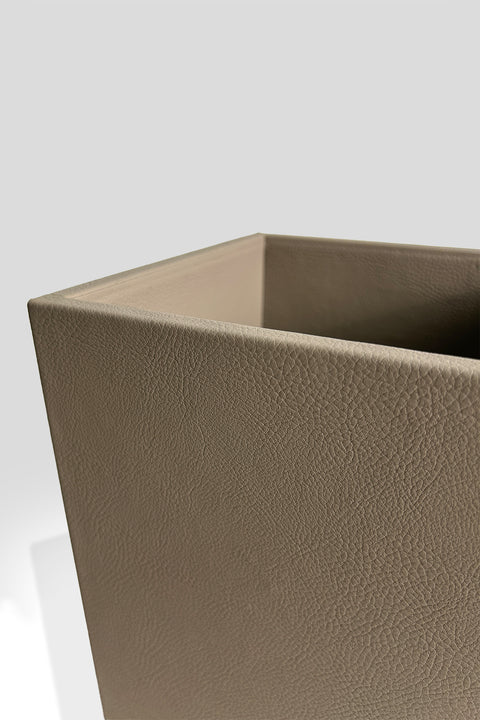 Papelera Alfa Crema Leather