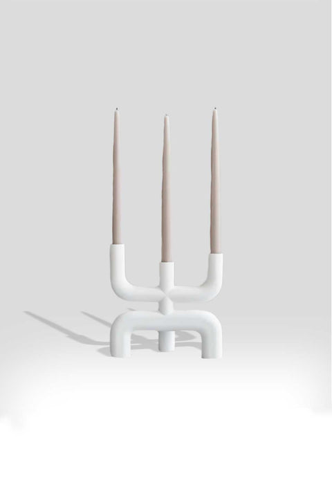 Candelabro Cobra White M