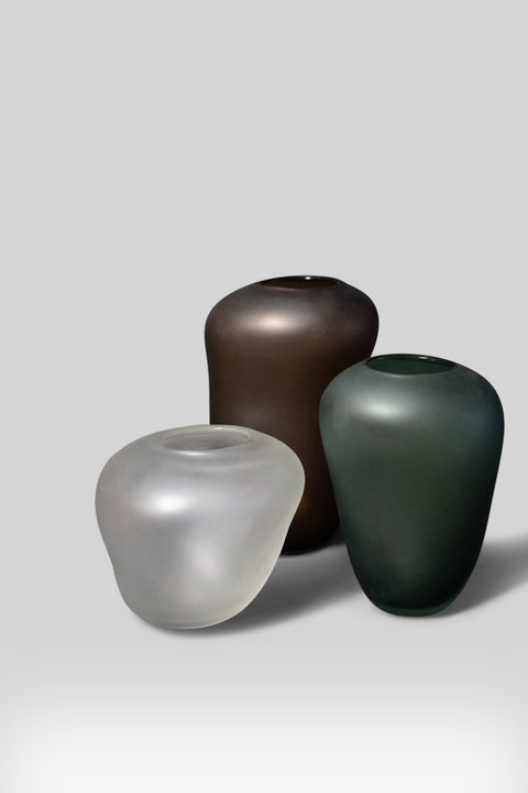 Jarrón Rune Glass White