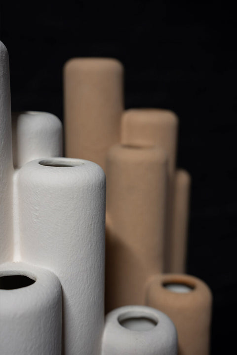 Jarrón Gode Ceramic White