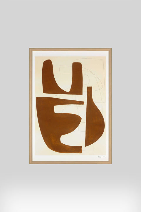 Cuadro Sienna Geometric Ocre