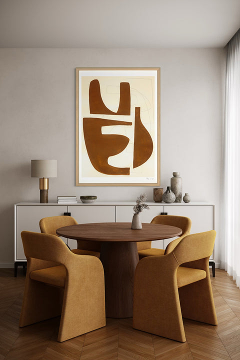 Cuadro Sienna Geometric Ocre