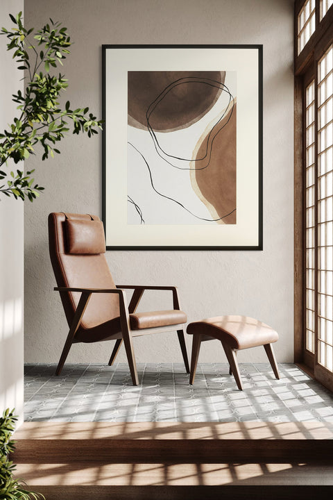 Cuadro Abstract Brown One