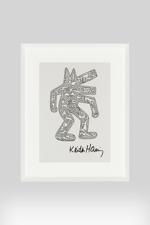 Cuadro Haring Dog Black