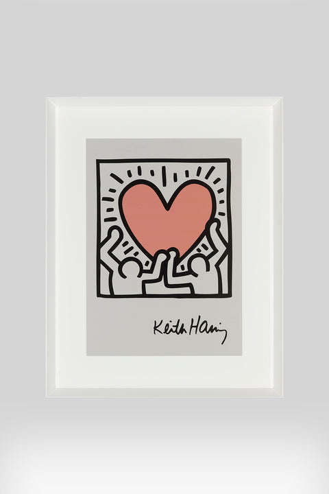 Cuadro Haring Heart Pink
