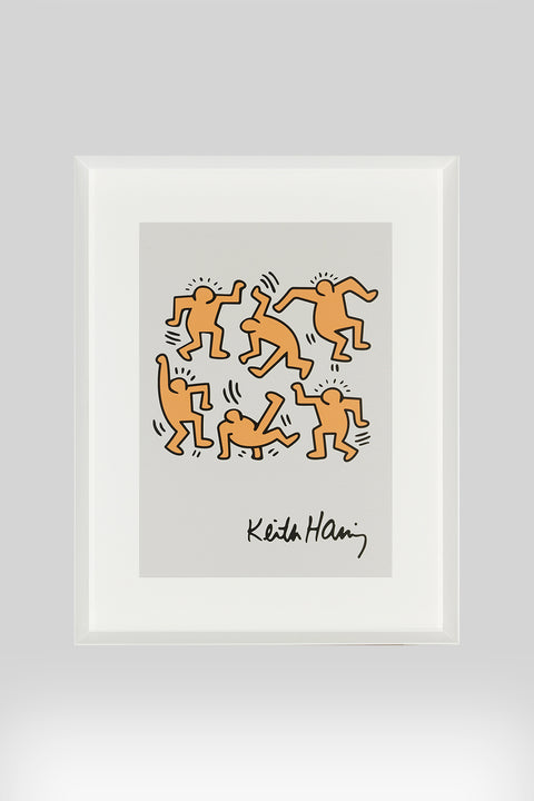 Cuadro Haring Orange People